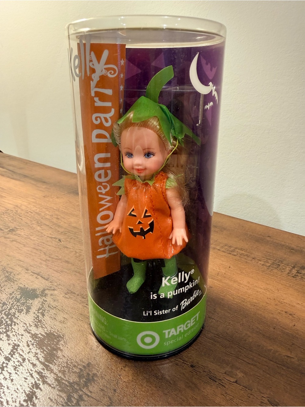 Kelly Halloween Pumpkin Doll by Barbie - Orange & Green Costume